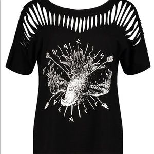 Slice of Life Tee Destroyed punk rock Large